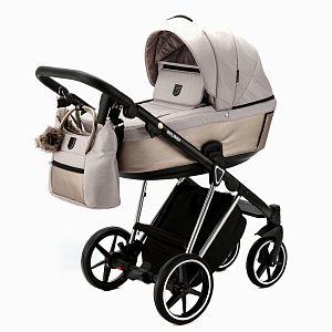 Детская коляска Adamex Belissa Special Edition 3 в 1 на серебряной раме