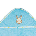 Полотенце с уголком Alis Зверята New 105*105 (Персиковый
						
					) — Фото