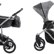Детская коляска Bebetto Bresso Premium Class Silver 2020 3 в 1 - Фото