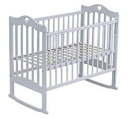 Детская кроватка Мой Малыш 5, колесо/качалка