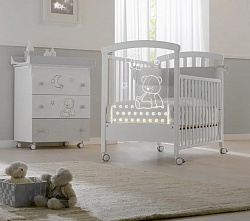 Детская кроватка Erbesi Stella Light LED