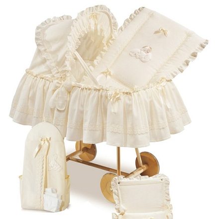 Колыбель Italbaby Плетеная с капюшоном Cuccioli