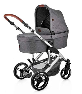 Детская коляска ABC-Design Catania 4 2023 2 в 1 на серебряной раме