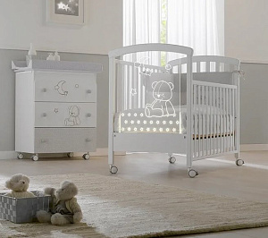 Детская кроватка Erbesi Stella Light LED