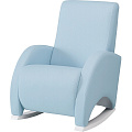 Кресло-качалка Micuna Wing Confort White (Leatherette blue искусственная кожа) — Фото