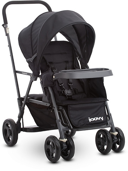 Детская прогулочная коляска для погодок Joovy Caboose Graphite фото 1