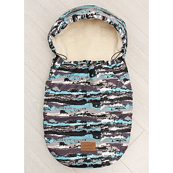 Универсальный меховой конверт AmaroBaby Little Friend Милитари 80х45 см