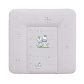 Матрац пеленальный Ceba Baby Себа Беби 70*75 см мягкий на комод (Zebra grey W-144-002-260) — Фото