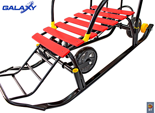 Снегомобиль Snow Galaxy Black Auto на больших мягких колесах фото 1