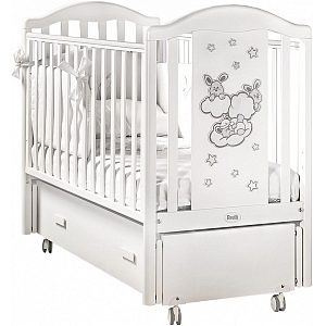Детская кроватка Feretti Romance Swing, продольный маятник/ящик