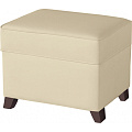 Пуфик с ящиком Micuna Foot Rest (Plain Cream / Ножки Chocolate) — Фото