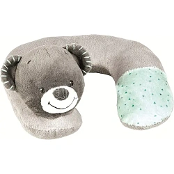 Детская подушка-подголовник Nattou Neck pillow Наттоу Нек пиллоу Jack, Jules & Nestor Мишка 843393