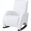 Кресло-качалка Micuna Wing Confort Chocolate (Leatherette white искусственная кожа) — Фото