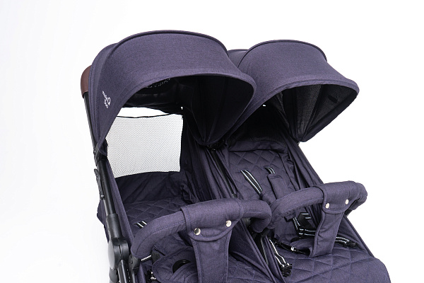 Детская прогулочная коляска для двойни Bubago Model Q Duo фото 9
