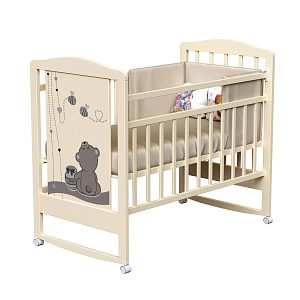 Детская кроватка ВДК Honey Bear колесо, полозья