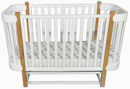 Детская кроватка ByTwinz Carly 3 в 1 продольный