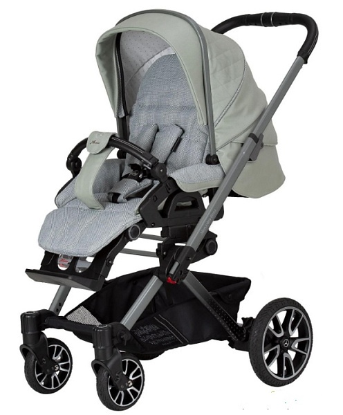 Детская коляска Hartan Mercedes Benz Avantgarde GTX 2 в 1 на серой раме фото 1