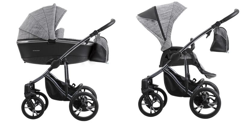 Детская коляска Bebetto Bresso Premium Class Dark 2020 3 в 1 — как выглядит в жизни