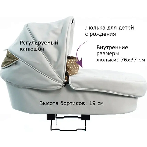 Детская коляска Teutonia Mistral S V3 Titanium Теутония Мистраль С В3 Титаниум 2 в 1 фото 3