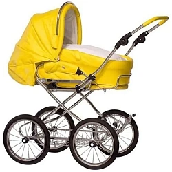 Детская коляска Hesba Condor Coupe DeLux VIP 2 в 1, кожа