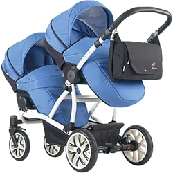 Детская прогулочная коляска для двойни Bebetto 42 Sport, шасси Black