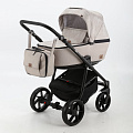 Детская коляска BeBe-Mobile Gusto 2 в 1, ткань+эко-кожа (GU18 Светло-бежевый
						
					) — Фото