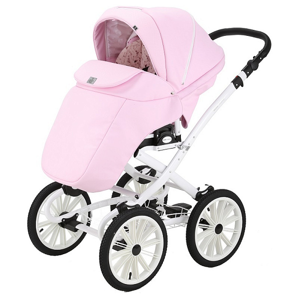 Детская коляска Bebe-Mobile Gusto Retro Deluxe 3 в 1, 100% экокожа фото 1