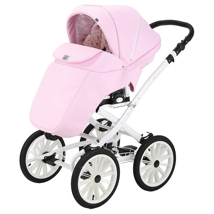 Детская коляска Bebe-Mobile Gusto Retro Deluxe 3 в 1, 100% экокожа — как выглядит в жизни