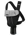 Рюкзак-кенгуру BabyBjorn Original Cotton (Noir/Gris granit/Jersey) — Фото
