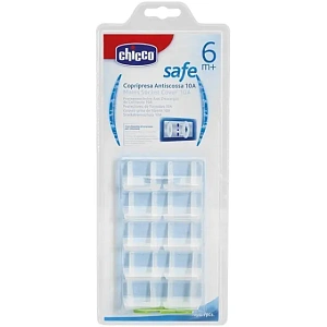 Защита для сетевых розеток Chicco Чико тип 10А, 10 шт.