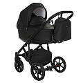 Детская коляска Pituso Moon 2 в 1, 100% экокожа (Black
						
					) — Фото