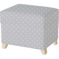 Пуфик с ящиком Micuna Foot Rest (Galaxy Grey / Ножки Natural) — Фото