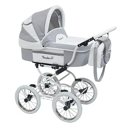 Детская коляска Reindeer Prestige Lily 2 в 1, эко-кожа