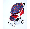 Детская прогулочная коляска Teddy Bear SL-461 (Калифорния  красная
						
					) — Фото