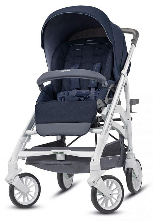 Детская коляска Inglesina Trilogy System Duo 2 в 1 на шасси Trilogy Slate White — как выглядит в жизни