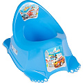 Нескользящий детский горшок Tega Baby Машинки Cars (Blue - Синий) — Фото