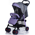 Детская прогулочная коляска Babyhit Simpy (Purple - Grey Linen
						
					) — Фото