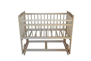 Детская кроватка Массив Беби 4 ЭКО колесо +, поперечный маятник