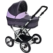 Детская коляска Jedo Classic Bartatina Alu Plus 2 в 1, ткань, амортизация на ремнях, серебряное шасси - Фото