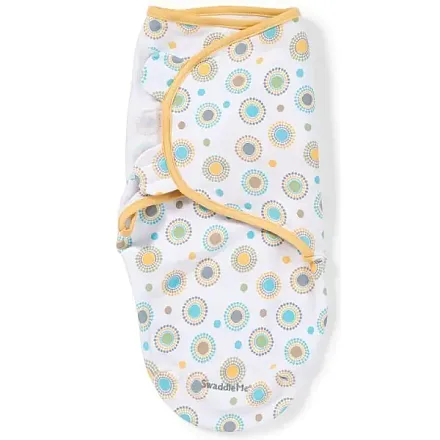 71270  Конверт для пеленания из хлопка на липучке Summer Infant SwaddleMe  размер s/m Круги