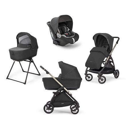 Детская коляска Inglesina Electa System Quattro 4 в 1 на шасси Electa Iridium Black