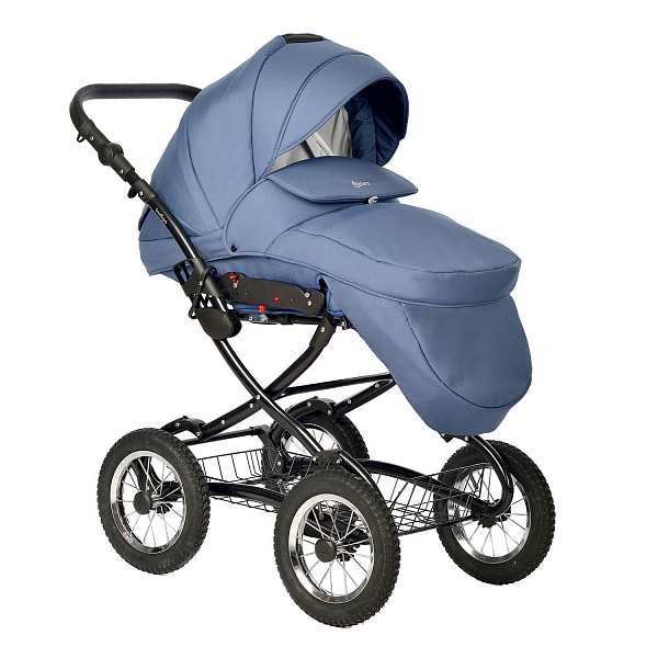 Детская коляска Indigo Barbara Classic 2021 2 в 1 на черной раме фото 2