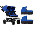 Детская коляска для двойни Mountain Buggy Duet 2 в 1 (Marine 3.0
						
					) — Фото