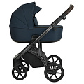 Детская коляска Roan Bass Next  2 в 1 (RN227/1 Navy Blue /Black/т.коричневая ручка
						
					) — Фото