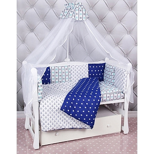 Комплект в кроватку AmaroBaby Бриз, 4 предмета, бязь