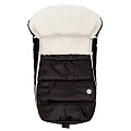 Меховой конверт Ширяев и К для прогулочной коляски (Черный) — Фото
