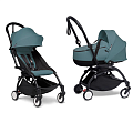 Детская коляска Babyzen Yoyo 2 Bassinet 2 в 1 на черной раме (Aqua
						
					) — Фото