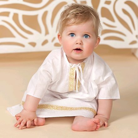 Крестильная рубашка для мальчика Makkaroni Kids Владимир