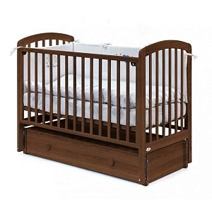 Детская кроватка Fiorellino Tina, продольный маятник/ящик