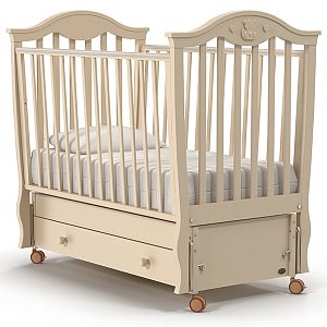 Детская кроватка Nuovita Sorriso swing, продольный маятник/ящик